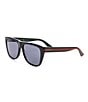 Color:Black - Image 1 - Men's Gg0926s Square 57mm Sunglasses