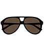 Color:Black - Image 2 - Men's GG1286S 59mm Navigator Sunglasses