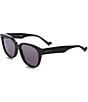 Color:Black - Image 1 - Men's GG1430SK Lettering 57mm Square Sunglasses