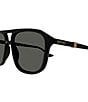 Color:Black - Image 3 - Men's Running Web 57mm Aviator Sunglasses