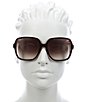 Color:Dark Havana - Image 2 - Women's Gg1189S 58mm Square Sunglasses