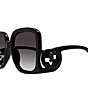 Color:Black - Image 3 - Women's GG1326S 58mm Square Sunglasses