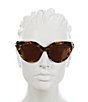 Color:Dark Havana - Image 2 - Women's GG1408S Le Bouton 52mm Havana Cat Eye Sunglasses