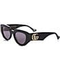 Color:Black - Image 1 - Women's GG1421S Generation 51mm Geometric Sunglasses