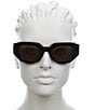 Color:Black - Image 2 - Women's GG1421S Generation 51mm Geometric Sunglasses