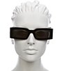 Color:Black - Image 2 - Women's GG1425S Generation 53mm Rectangle Sunglasses