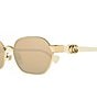 Color:Endura Gold - Image 3 - Women's Mini Running 56mm Oval Sunglasses