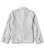 Color:Grey/White - Image 2 - Big Boys 8-16 Long Sleeve Yarn-Dyed Striped Seersucker Suit Jacket