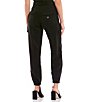 Color:Jet Black - Image 2 - Bowie High Rise Cargo Chino Pants