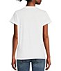 Color:White - Image 2 - Crouching Tiger Short Rolled Sleeve T-Shirt