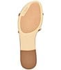 Color:Medium Natural - Image 5 - Hammi G Logo Hardware Flat Sandals