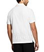 Color:Pure White - Image 2 - Poplin Border Eyelet Short Sleeve Shirt