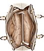 Color:Taupe - Image 3 - Sestri Luxury Satchel Lizard Bag