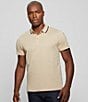 Color:Beige - Image 3 - Short Sleeve Pique Guess Tape Polo