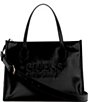Color:Black - Image 1 - Silvana 2 Compartment Tote Bag