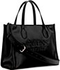 Color:Black - Image 4 - Silvana 2 Compartment Tote Bag