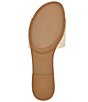 Color:Natural - Image 5 - Tashia4 Logo Cut-Out Slide Sandals