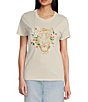 Color:White - Image 1 - Tiger Daisy Short Sleeve T-Shirt