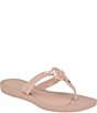 Color:Light Pink - Image 1 - Tyana Thong Logo Sandals