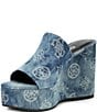 Color:Denim Blue - Image 4 - Yenise4 Denim Platform Wedge Sandals