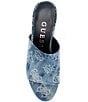 Color:Denim Blue - Image 5 - Yenise4 Denim Platform Wedge Sandals