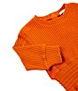 Color:Rust - Image 3 - Baby Girls 12-24 Months Long-Sleeve Smocked-Hem Tee & Matching Jogger Pant Set