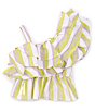 Color:Multi - Image 2 - Big Girls 7-16 One Shoulder Ruffle Tiered Top