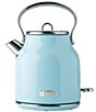Color:Turquoise - Image 1 - Heritage 1.7 Liter (7 Cup) Cordless Stainless Steel Electric Kettle with Auto Shut-Off and Boil-Dry Protection