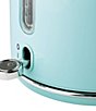Color:Turquoise - Image 2 - Heritage 1.7 Liter (7 Cup) Cordless Stainless Steel Electric Kettle with Auto Shut-Off and Boil-Dry Protection