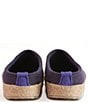 Color:Lavender - Image 3 - Cuoricini Heart Embroidered Wool Felt Clogs