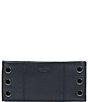 Color:Black/Gunmetal - Image 1 - Gunmetal Hardware 110 North Checkbook Wallet