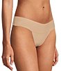 Color:Taupe/Coffee/Black - Image 5 - BreatheSoft Natural Rise Thong 3-Pack