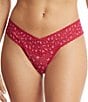 Color:Berry Sangria - Image 1 - Cross Dyed Leopard Low Rise Thong