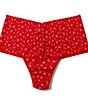 Color:Berry Sangria/Pink Sapphire - Image 2 - Leopard Print Cross-Dyed Retro Thong