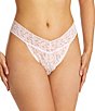 Color:Bliss Pink - Image 1 - Signature Stretch Lace Original Rise Thong