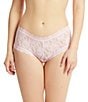 Color:Bliss Pink - Image 1 - Stretch Lace Hipster Panty