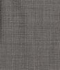 Color:Grey - Image 5 - Chicago Classic Fit Flat Front Grey Sharkskin Pattern 3-Piece Vested Suit