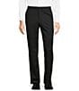 Color:Charcoal Grey - Image 1 - Chicago Classic Fit Flat Front Solid Dress Pants
