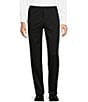 Color:Black - Image 1 - Chicago Classic Fit Flat Front Solid Dress Pants