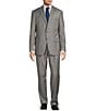 Color:Light Grey - Image 1 - Chicago Classic Fit Reverse Pleated Plaid 2-Piece Suit