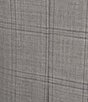 Color:Light Grey - Image 3 - Chicago Classic Fit Reverse Pleated Plaid 2-Piece Suit