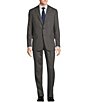 Color:Grey - Image 1 - Chicago Classic Fit Reverse Pleated Stripe 2-Piece Suit