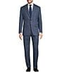 Color:Blue - Image 1 - Chicago Classic Fit Flat Front Performance Plaid 2-Piece Suit
