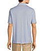 Color:Della Robbia - Image 2 - HartSoft Luxury Short Sleeve Printed Coatfront Shirt