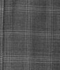Color:Grey - Image 3 - New York Modern Fit Flat Front Plaid Pattern 2-Piece Suit