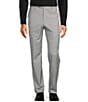 Color:Light Grey - Image 1 - New York Modern Fit Flat Front Twill Pattern Dress Pants