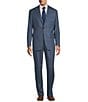 Color:Blue - Image 1 - Chicago Classic Fit Pleated Plaid 2-Piece Suit