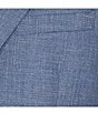 Color:Blue - Image 3 - Solid Blue Classic Fit Wool Blend 2-Piece Suit