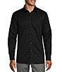 Color:Black - Image 1 - State Street Essentials Solid Spread Collar Sportshirt