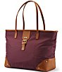 Color:Burgundy/Tan - Image 1 - Luxe II Collection Softside Shoulder Travel Tote Bag